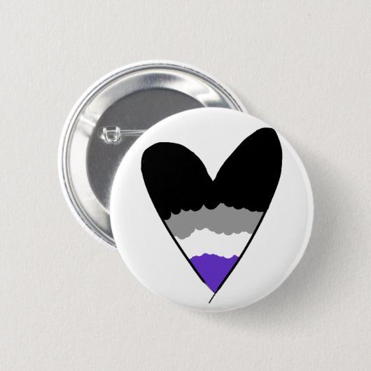 Asexual Pride Badge Ronde Button 5,7 Cm (Voorkant /achterkant)