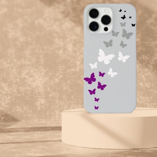 Asexual Pride Butterfly Trail Case-Mate iPhone Case