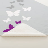 Asexual Pride Butterfly Trail Sherpa Deken (3/4)