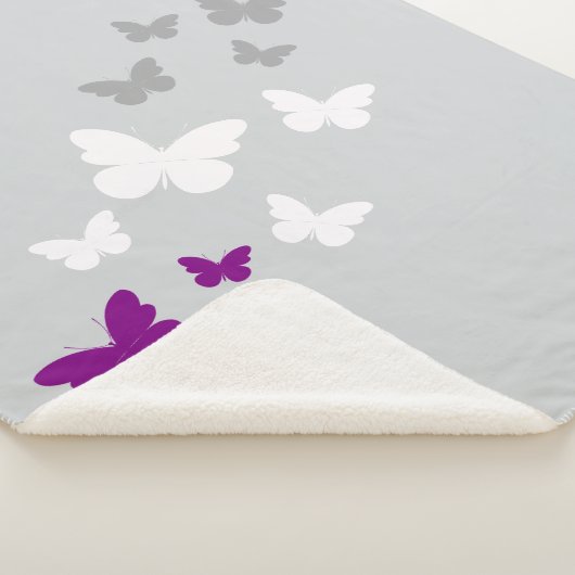 Asexual Pride Butterfly Trail Sherpa Deken (3/4)