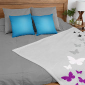 Asexual Pride Butterfly Trail Sherpa Deken