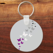 Asexual Pride Butterfly Trail Sleutelhanger (Achterkant)