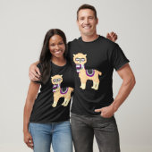 Asexual Pride Cool Lama met Ace Pride zonnebril T-shirt (Unisex)