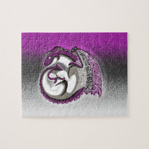 Asexual Pride Dragon Puzzle Legpuzzel
