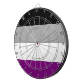 Asexual Pride Flag (Ace) (Asexualiteit) Dartbord (Voorkant Rechts)