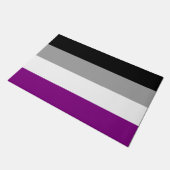 Asexual Pride Flag (Ace) (Asexualiteit) Deurmat (Schuin)