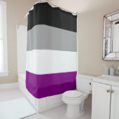 Asexual Pride Flag (Ace) (Asexualiteit) Douchegordijn (In situ)