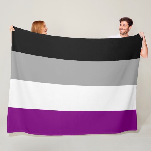 Asexual Pride Flag (Ace) (Asexualiteit) Fleece Deken (In situ)