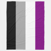 Asexual Pride Flag (Ace) (Asexualiteit) Fleece Deken (Voorkant)