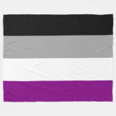 Asexual Pride Flag (Ace) (Asexualiteit) Fleece Deken (Voorkant (Horizontaal))