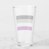 Asexual Pride Flag (Ace) (Asexualiteit) Glas (Achterkant)