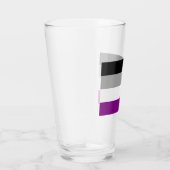 Asexual Pride Flag (Ace) (Asexualiteit) Glas (Rechts)