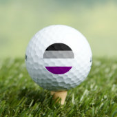 Asexual Pride Flag (Ace) (Asexualiteit) Golfballen (Insitu Shirt)