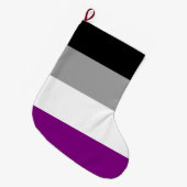 Asexual Pride Flag (Ace) (Asexualiteit) Grote Kerstsok (Voorkant (Hangend))