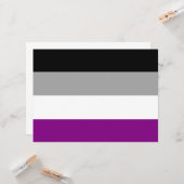Asexual Pride Flag (Ace) (Asexualiteit) Kaart (Voorkant / Achterkant in situ)