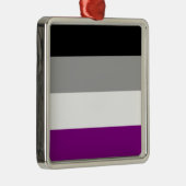 Asexual Pride Flag (Ace) (Asexualiteit) Metalen Ornament (Rechts)