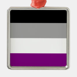 Asexual Pride Flag (Ace) (Asexualiteit) Metalen Ornament