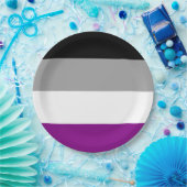 Asexual Pride Flag (Ace) (Asexualiteit) Papieren Bordje (Feest)