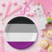 Asexual Pride Flag (Ace) (Asexualiteit) Papieren Bordje (Feest)