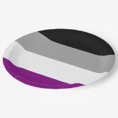 Asexual Pride Flag (Ace) (Asexualiteit) Papieren Bordje (Gekanteld)