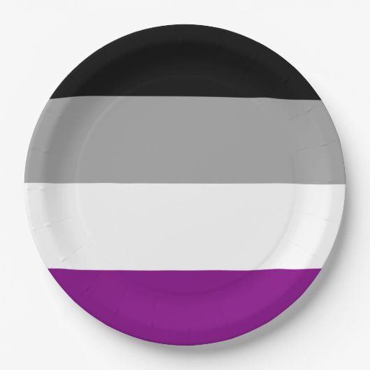 Asexual Pride Flag (Ace) (Asexualiteit) Papieren Bordje (Voorkant)