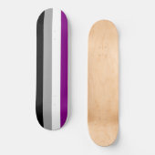 Asexual Pride Flag (Ace) (Asexualiteit) Persoonlijk Skateboard (Voorkant)