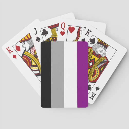 Asexual Pride Flag (Ace) (Asexualiteit) Pokerkaarten (Achterkant)
