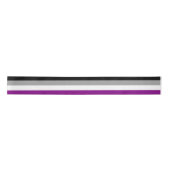 Asexual Pride Flag (Ace) (Asexualiteit) Satijnen Lint (Voorkant)