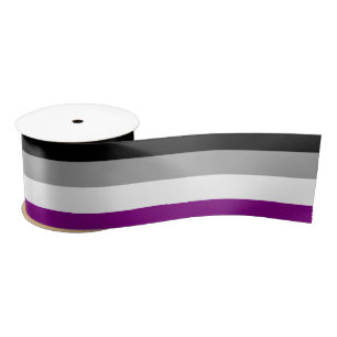 Asexual Pride Flag (Ace) (Asexualiteit) Satijnen Lint