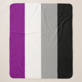 Asexual Pride Flag (Ace) (Asexualiteit) Sherpa Deken (Voorkant)