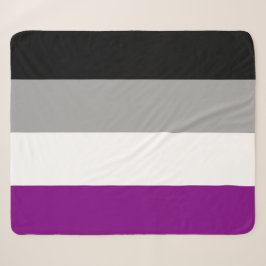 Asexual Pride Flag (Ace) (Asexualiteit) Sherpa Deken