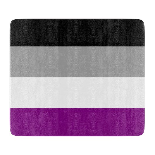 Asexual Pride Flag (Ace) (Asexualiteit) Snijplank (Voorkant)