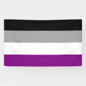 Asexual Pride Flag (Ace) (Asexualiteit) Spandoek (Horizontaal)