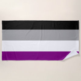 Asexual Pride Flag (Ace) (Asexualiteit) Strandlaken