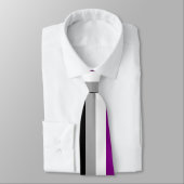 Asexual Pride Flag (Ace) (Asexualiteit) Stropdas (Gebonden)