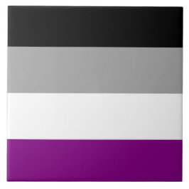 Asexual Pride Flag (Ace) (Asexualiteit) Tegeltje
