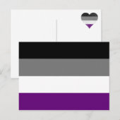 Asexual Pride Flag {{ Ace | Demi | grijs }} Briefkaart (Voorkant / Achterkant)