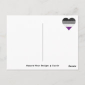 Asexual Pride Flag {{ Ace | Demi | grijs }} Briefkaart (Achterkant)