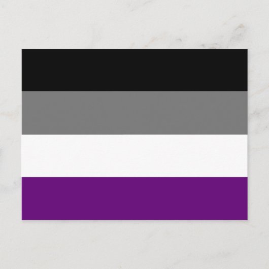 Asexual Pride Flag {{ Ace | Demi | grijs }} Briefkaart (Voorkant)