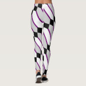Asexual Pride Flag Art van EelKat Wendy C Allen Leggings (Achterkant)