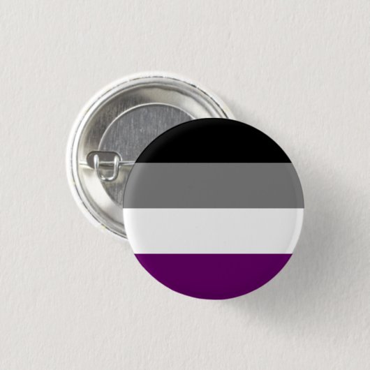 Asexual Pride Flag Badge Ronde Button 3,2 Cm (Voorkant /achterkant)