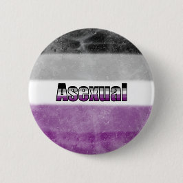 Asexual pride flag badge ronde button 5,7 cm