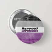 Asexual pride flag badge ronde button 5,7 cm (Voorkant /achterkant)