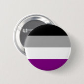 Asexual Pride Flag Button Pin (Voorkant /achterkant)