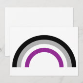 Asexual Pride Flag Kaart (Voorkant / Achterkant)