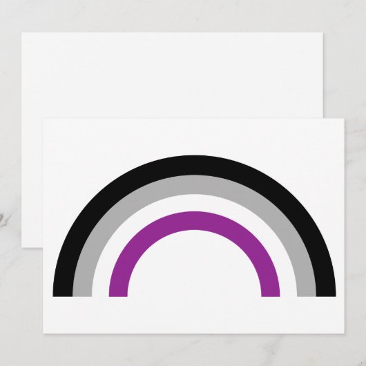Asexual Pride Flag Kaart (Voorkant / Achterkant)