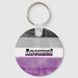 Asexual pride flag key ring sleutelhanger