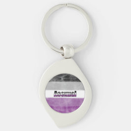Asexual pride flag key ring sleutelhanger