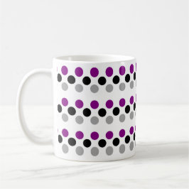 Asexual Pride Flag Kleuren Polkadots Koffiemok