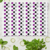 Asexual Pride Flag Kleuren Polkadots Theedoek (Gevouwen)